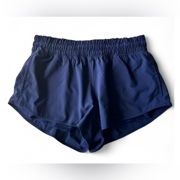 OFFLINE by Aerie Womens Navy Blue Hiking Travel Gym Sports Low Rise Shorts Small - Picture 1 of 7